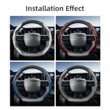 Carbon Fiber Steering Wheel Cover for Lancia Ypsilon Car Interior Accessory Hocasen