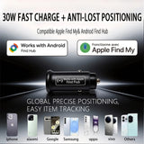 Car Charger 30W GPS with Anti-Loss Locator Car Interior Accessory AKAMATE