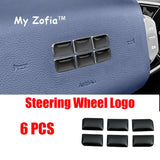 For Geely EX5 Galaxy E5 2024-2026 Car Steering Wheel Button Transparent Protection Sticker Car Logo Sticker Accessories Car I