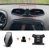 Smart Wireless Charging Phone Holder for Jeep Renegade 2016–2025