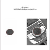 For Audi 8V A3 S3 (2014-2019) Sport Car Multimedia Knob Trim Sticker Cover Panel Made of Alcantara Interior Accessories