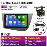 Android Head Unit 9 Inch GPS for Seat Leon 2 MK2