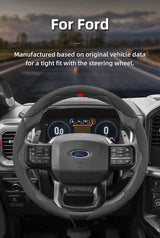 Segmented Suede Steering Cover for Ford Focus Car Interior Accessory Hocasen