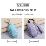 Car Smart Key Case Cover For IM Zhiji L7 LS7 L6 LS6 PU Leather Car Key Cover Protector Keychain