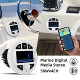 Waterproof Marine Bluetooth Audio Receiver for Boats and ATVs Marine Audio OEM