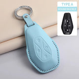 Car Key Case Cover For ARCFOX Alpha S Alpha T αS αT GT ECF ARCFOX-7 PU Leather Car Keychain
