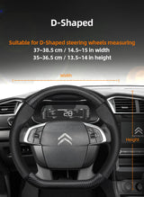 Carbon Fiber Steering Wheel Cover for Citroen C3