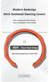 Chevrolet Premium Suede Snap-On Steering Wheel Cover