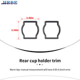 Cup Holder Cover ABS Trim for Dodge Nitro 2007-2012 Car Interior Accessory HEBE
