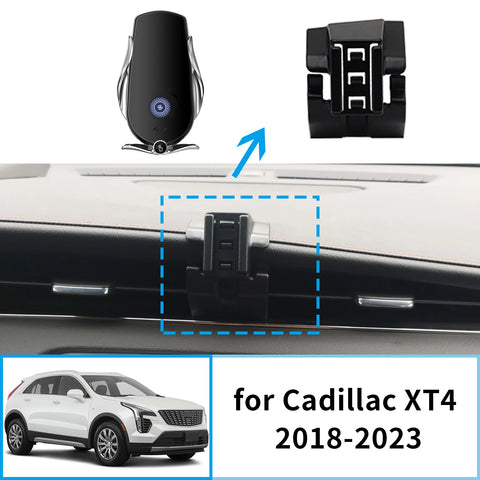 Smart Wireless Charging Phone Holder for Cadillac XT4 2018–2023 Car Phone Holder CATUSIKI