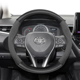 Suede Carbon Fiber Cover for Toyota Corolla RAV4 Car Interior Accessory Hocasen