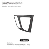 BMW Suede Gear Shift Panel Trim Frame Sticker Anti Scratch Car Interior Accessory
