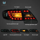 LED Tail Lights for Toyota Corolla 2011-2013 Car Interior Accessory Vland