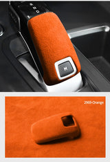 For Peugeot 508 2008 4008 5008 Gear Shift Knob Boot Cover Trim Stickers Car Premium Interior Tuning Accessory Made of Alcantara