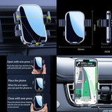 Wireless Charging Phone Mount for Mercedes Benz GLE 2020-2025 Car Phone Holder CATUSIKI