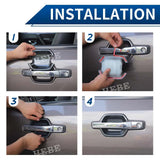 Carbon Fiber Door Trim Kit for Mitsubishi Pajero Car Interior Accessory HEBE