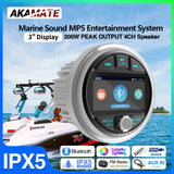 Marine MP5 Stereo Bluetooth Radio for Boat & UTV Android Head Unit AKAMATE Default Title