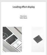 For Audi A6 A7 A7L(2019-2023) Sport Made of Alcantara Center Console Handbrake Button Knob Trim Sticker Interior Accessories