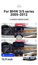 12.9" Android 14 Touchscreen Stereo for BMW 3 Series 2005–2012 Android Head Unit Aotsr