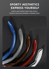 Carbon Fiber Wheel Cover Snap-On for VW Golf Tiguan