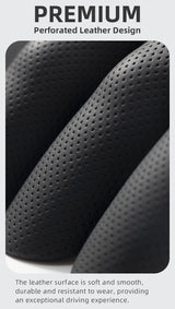 Breathable Leather Steering Wheel Cover for Honda