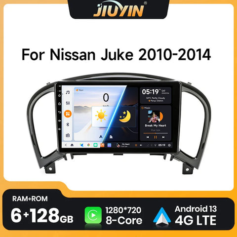 9-Inch Android Head Unit with Wireless CarPlay for Nissan Juke Android Head Unit JIUYIN