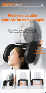 Long-Distance Travel Comfort Adjustable Car Headrest with Waterproof PVC Leather Car Accessory OEM