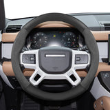 Carbon Fiber Steering Wheel Cover for Land Rover Car Interior Accessory Hocasen