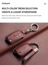 Leather Car Key Case Cover For Volkswagen Golf 7 MK7 Jetta Lavida Keychain Cover