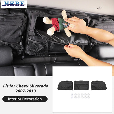 Rear Windshield Organizer Bag for Chevy Silverado 2007-2013 Car Interior Accessory HEBE