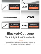 For Xpeng G6 2023 2024 2025 Xiaopeng G6 Black Badge Front Rear Badge Blackened Modification Accessories