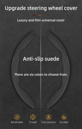 Segmented Suede Steering Cover for Vinfast Models