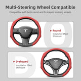 Perforated Leather Cover for Tesla Model 3/Y Car Interior Accessory Hocasen