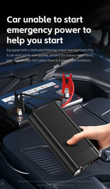 Portable 12V Jump Starter & Power Bank 2-in-1, Explosion-Proof Battery Jump Starter MINUS TWO