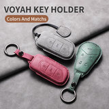 Car Remote Key Case Cover For Voyah Free Dream Phev i-Land 2024 Sheep Suede Key Case Shell Fob Protective Keychains Accessori