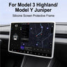 For Tesla Model 3 Highland Model Y Juniper Silicone Center Control Screen Protector Frame Protector Cover