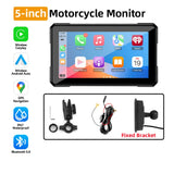 7in Motorcycle GPS Monitor Wireless CarPlay Universal