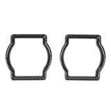 Cup Holder Cover ABS Trim for Dodge Nitro 2007-2012 Car Interior Accessory HEBE Carbon fiber grain