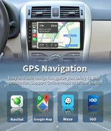9-Inch 2K QLED Android Head Unit for Toyota Corolla 2007–2013