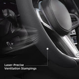 Breathable Leather Wheel Cover for Audi A4 A5 A6 Car Interior Accessory Hocasen