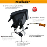 Front Bumper Switchback LED Lights for Toyota Prius 2010-2011 Car Interior Accessory iJDM