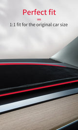 Anti-UV Flannel Dashboard Cover for Tesla Model 3