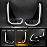 LED DRL Fog Lamp with Turn Signal for Toyota Hilux Revo Car Interior Accessory MAGIC COLORM