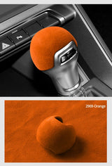 Made of Alcantara For Audi A3 Q2 S3 TT Sport Gear Shift Knob Boot Cover Decorative Trim Sticker Car Interior Tuning Accessorie