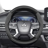 Carbon Suede Steering Wheel Cover for Mitsubishi Car Interior Accessory Hocasen