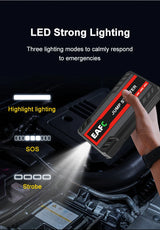 6250A 12000mAh Portable Jump Starter for 10.0L Gas/6.5L Diesel