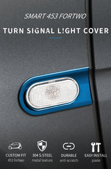 Turn Signal Trim Stainless Steel for Smart Fortwo 453 Car Interior Accessory GMUNI