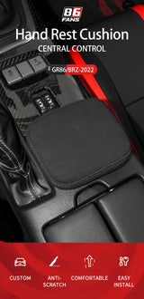 Memory Foam Armrest Mat for Toyota GR86 Subaru BRZ Car Interior Accessory GMUNI