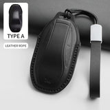 Car Smart Key Case Cover For LM Zhiji L7 Ls7 L6 Ls6 Pu Car Key Cover Protector Keychain