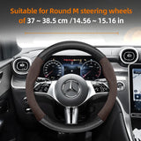 Suede Carbon Steering Wheel Cover for Mercedes